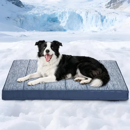Vista 38 de Tapete refrescante para perros pequeños, almohadilla ortopédica de espuma viscoelástica de 24 x 18 pulgadas para verano, QMAX>0.5, almohadilla