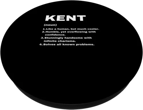 Vista 2 de Kent Custom Name Definition Funny Birthday Idea PopSockets Adhesive PopGrip