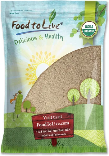 Vista 8 de Food to Live Polvo de raíz de ashwagandha orgánico, 8 onzas, sin OMG, ginseng indio finamente molido, puro, crudo, vegano. Fácil de mezclar. Hierba