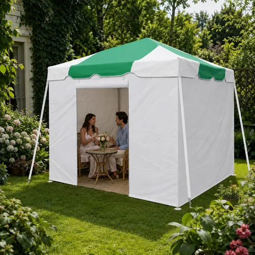 Vista 36 de Party Tents Direct - Toldo con marco de fin de semana, parte superior Blanco