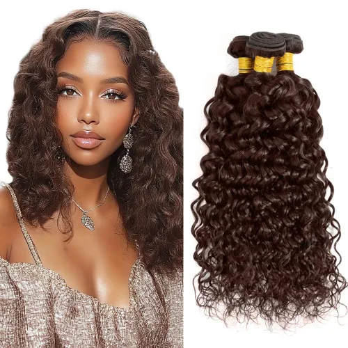 Vista 142 de Color 30 paquetes de cabello humano marrón onda del cuerpo paquetes 8 10 12 pulgadas brasileño virgen Remy extensiones de cabello humano doble trama
