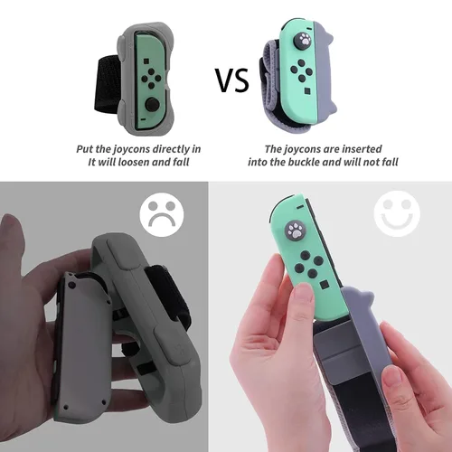 Vista 4 de Dance Switch Wristband, Wrist Bands for Dance Switch 2024 2023 2022 2021 2020, Adjustable Elastic Straps for Joy-Cons Controller (2 Packs for Kid)