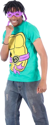 Vista 8 de Teenage Mutant Ninja Turtles, playera con antifaz de las Tortugas Ninja para hombre.