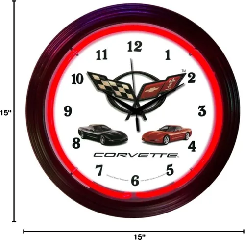 Vista 2 de Corvette C5 - Reloj de neón
