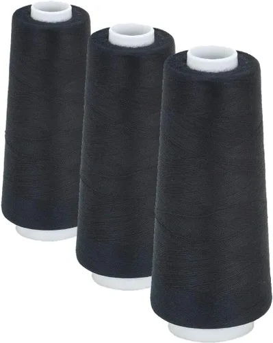 Vista 2 de Coats Thread & Zippers Abrigos Surelock Overlock Hilo 3,000yd, Negro, 1 unidad (paquete de 1)