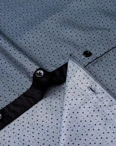 Vista 4 de J.VER Camisas de vestir estampadas para hombre, estilo casual, de manga larga, con botones