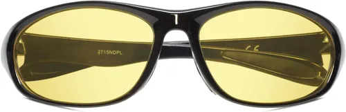 Vista 13 de Calabria 2715 Gafas de conducción de visión nocturna amarillas, antirreflejos, para hombres y mujeres, polarizadas o no polarizadas, gafas de sol