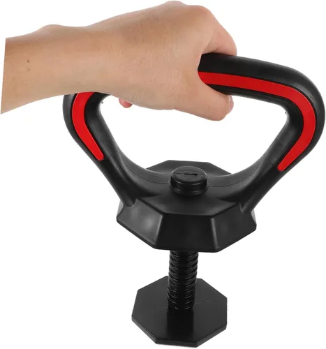 Vista 2 de Milisten Juego de mango de pesas rusas ajustables con recubrimiento de polvo ergonómico para entrenamiento de fuerza y entrenamientos de fitness