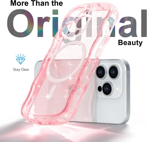 Vista 70 de Pepmune Funda magnética para iPhone 17 Pro Max, color rosa