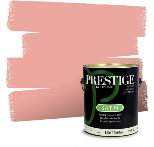 Vista 348 de Prestige Paints Pintura exterior e imprimación en uno, 1 galón, plano, coincidencia comparable de Valspar* Amber Rose*