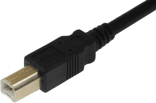 Vista 2 de SF Cable, Cable USB 2.0 A macho a B macho de 20 pies con color negro de ferrita