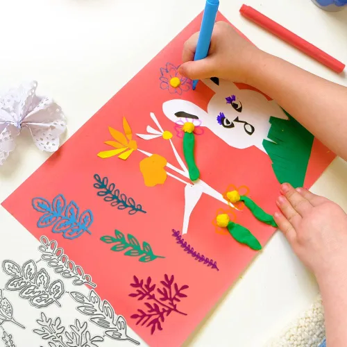 Vista 6 de AFUNTA - Juego de 2 troqueles de metal para hacer tarjetas, plantillas de grabado en relieve para manualidades, álbumes de recortes, decoración