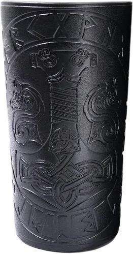 Vista 2 de Colaxi - Protector de muñeca medieval con patrón de terremoto, piel sintética para cosplay