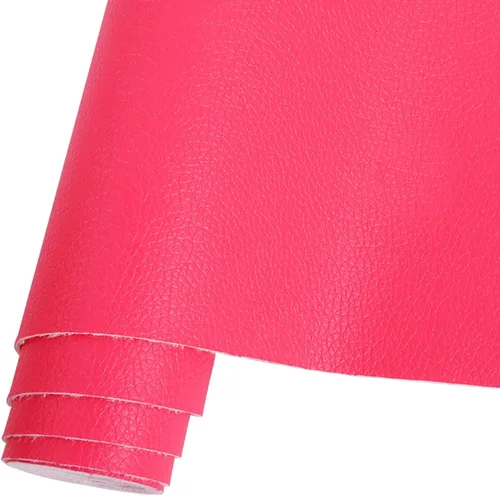 Vista 18 de HGUAN Rollo de hojas de piel sintética de color liso de 12 x 53 pulgadas, muy adecuado para hacer manualidades, aretes de cuero, lazos, costura Negro