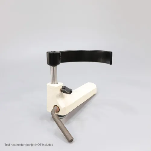 Vista 2 de Hurricane Turning Tools, Soporte de herramientas curvado de 5 pulgadas de diámetro para girar cuencos pequeños en torno de madera, poste de 5/8