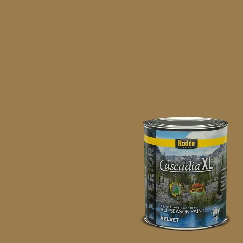Vista 165 de Rodda Paint CASCADIA XL Pintura e imprimación satinada exterior en uno, cuarto de galón, resistencia industrial