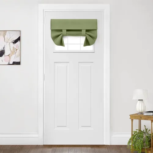 Vista 55 de HOMEIDEAS Cortinas Opacas para Aula para Puerta Principal, Cubierta de Ventana de Puerta de Aula, Persianas de Privacidad con Aislamiento Térmico