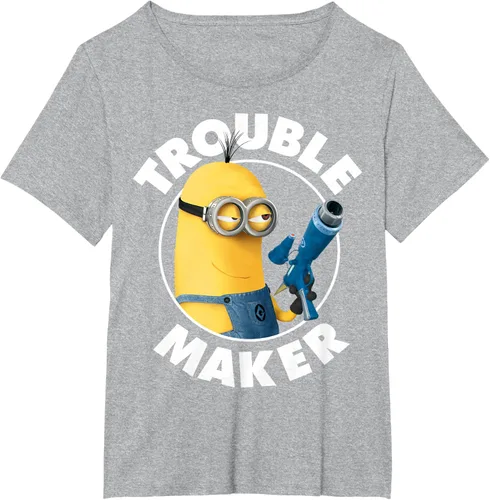 Vista 70 de Despicable Me Minions Kevin Fabricante de Problemas Gráfico Camiseta Negro