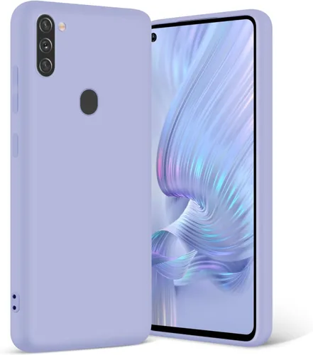 Vista 10 de Funda TPU de silicona líquida para Samsung Galaxy A11, gris