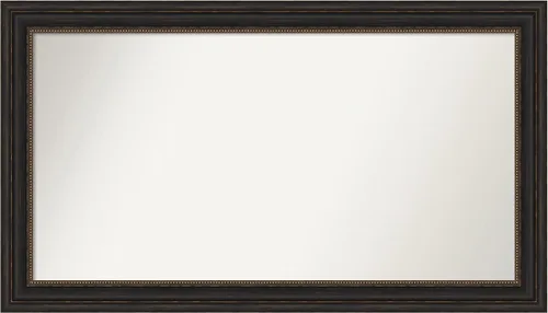Vista 1052 de Amanti Art Espejo de pared personalizado no biselado (25 x 25 pulgadas), marco de bronce acentuado, varios tamaños personalizados, espejo de baño
