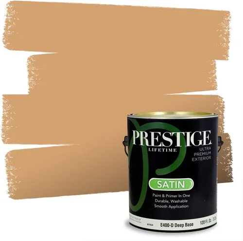 Vista 65 de PRESTIGE Pintura exterior e imprimación en uno, bronceado Aberdeen, plano, 1 galón