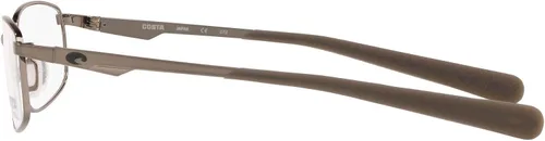 Vista 4 de Costa Del Mar Bimini Road 110 - Marco rectangular para gafas graduadas para hombre, Lente de bronce clarodemo cepillado, 52 mm