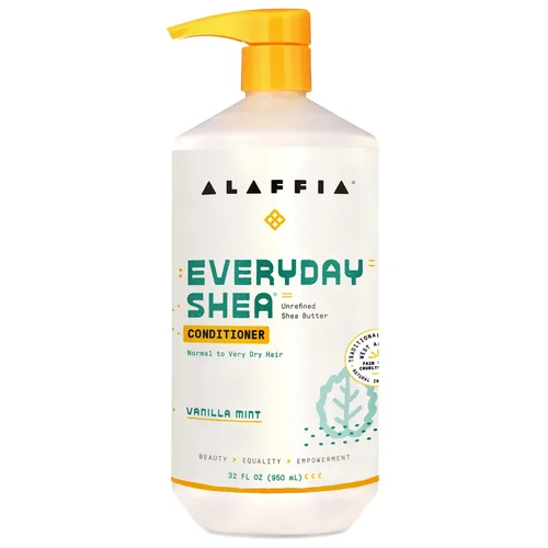 Vista 7 de Alaffia EveryDay - Acondicionador de karité, hidrata, restaura y protege, hecho con manteca de karité de comercio justo, libre de crueldad, sin