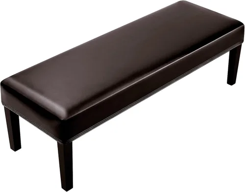 Vista 32 de Fuloon - Funda elástica de jacquard para banco de comedor, antipolvo, desmontable, funda para banco lavable, protector de cojín de asiento para Beige