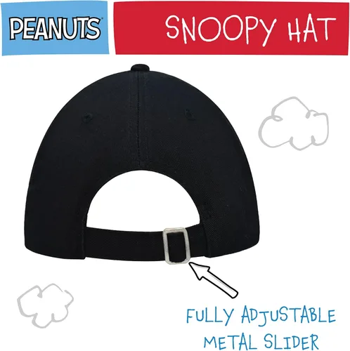 Vista 4 de Concept One Peanuts Snoopy Dad Hat, Adult Baseball Cap with Curved Brim