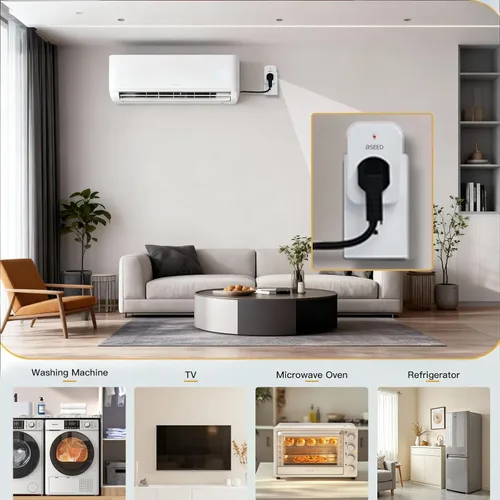 Vista 6 de BSEED Protector de sobretensiones de 1620 julios, 1800 W, mini protector de sobretensiones para refrigerador, PC, TV, Xbox, PS5, electrodomésticos