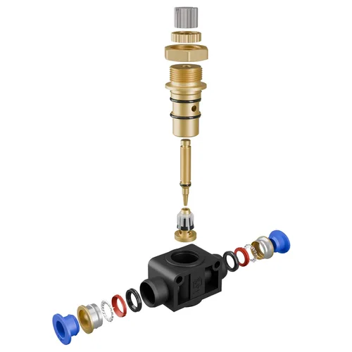 Vista 6 de SNS Controlador de velocidad recta Unión - Válvula de control de flujo de aire OD de tubo de 1/2 "con conexión de empuje para conectar (10 PCS)