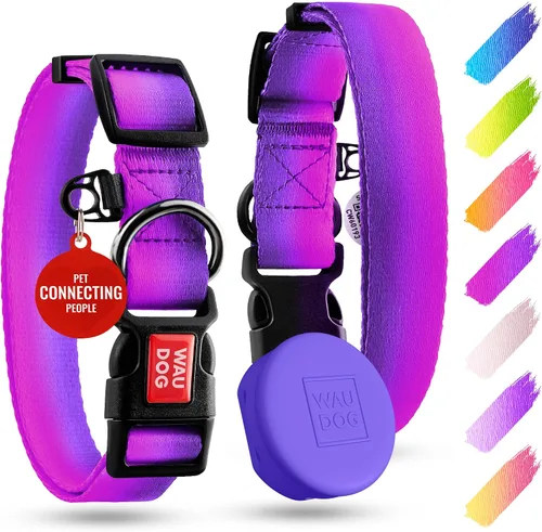 Vista 9 de WAUDOG Collar de nailon para perros – Collar ajustable para perros grandes, pequeños y medianos – Collares de cachorros para perros de razas grandes