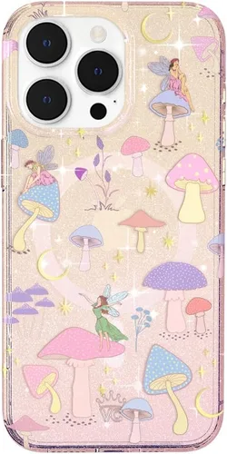 Vista 133 de VELVET CAVIAR Funda Butterfly para iPhone 14, compatible con MagSafe, probada en caídas de 10 pies, mariposas Aurora