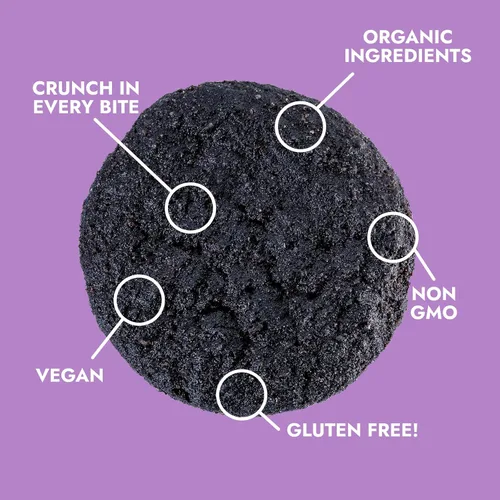 Vista 3 de Bakeology Galletas veganas - Mini galletas crujientes de chocolate sin gluten, sin lácteos, sin OMG, 0.00 oz de grasa trans, dulces de postre a base