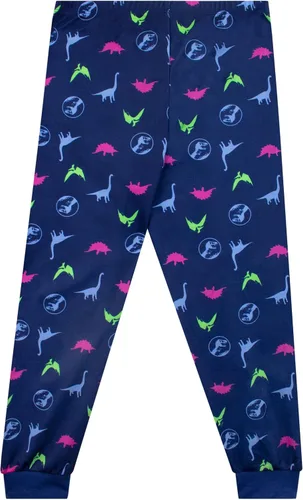 Vista 7 de Jurassic World Pijama de dinosaurio para niñas de manga corta