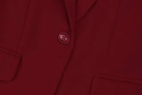 Vista 8 de MINTLIMIT Blazer de manga 34 para mujer, blazer de oficina con un botón y bolsillos