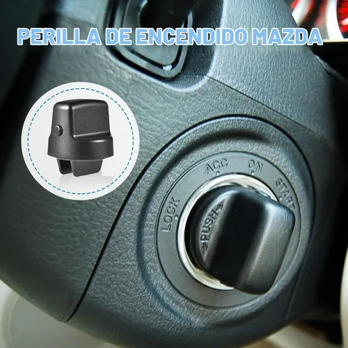 Vista 7 de Botón de encendido de arranque sin llave de repuesto para Mazda CX-9 2007-2015 2007-2011 CX7 2006-2007 Mazda 6 Pomo de llave de encendido y juego