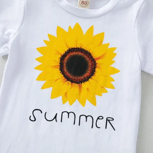 Vista 6 de FOCUTEBB Conjunto de ropa corta de verano para niñas pequeñas, camiseta de lino con cinturón