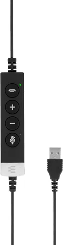 Vista 8 de Sennheiser SC 660 ANC USB (508311) - Auriculares de doble cara (binaurales) para negocios para Skype Empresarial con sonido HD, micrófono