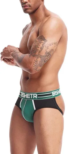 Vista 4 de BSHETR Athletic Supporter Jockstrap - Ropa interior ultrasuave, transpirable y elegante para hombres
