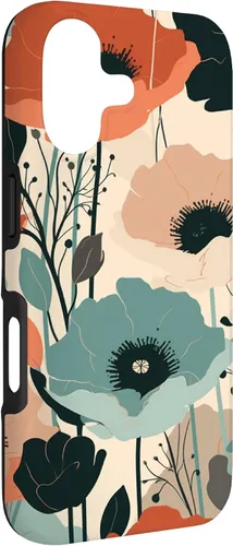 Vista 3 de Minimal Poppy Boho Flower Cute Aesthetic Case for iPhone 17