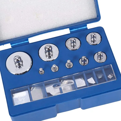 Vista 4 de Juego de pesas de calibración, 17pcs 211.1G 10Mg100G Gramos Prueba de precisión de joyería de báscula