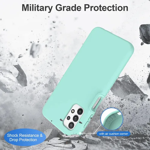Vista 7 de Funda para Samsung Galaxy A32 5G con protector de pantalla integrado, protección de cuerpo completo a prueba de golpes