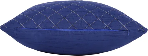 Vista 5 de Almohadas bordadas de 12 x 12 pulgadas, fundas de almohada pequeñas decorativas para sofá, fundas de almohada azules, paquete de 2, almohadas