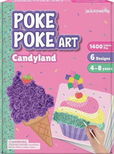Vista 13 de jackinthebox Poke Poke Art - Temas de animales, arte y manualidades de tela sin desorden, kits de prensado de flores, regalo para niños, regalos