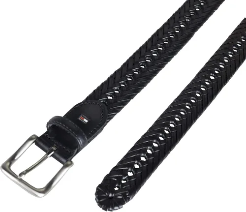 Vista 4 de Tommy Hilfiger Cinturón trenzado para hombre, Marrón