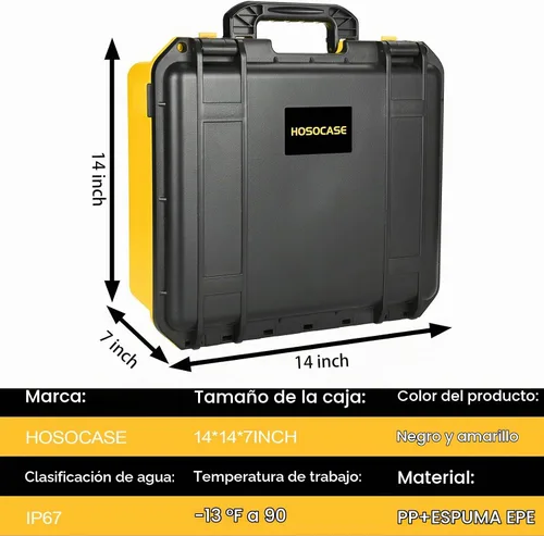 Vista 4 de HOSOCASE Estuche rígido para llave de impacto inalámbrica Dewalt 20V Max
