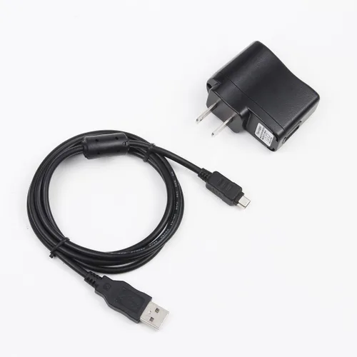 Vista 2 de MaxLLTo Adaptador de corriente alterna USB extra largo de 5 pies, cargador de batería, cable de sincronización de datos para cámara Olympus FE-4020