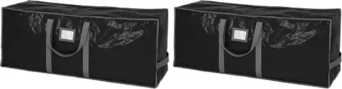 Vista 19 de Bolsa de almacenamiento para árbol de Navidad - Almacena un árbol de Navidad artificial de 7.5 pies, material impermeable duradero, bolsa
