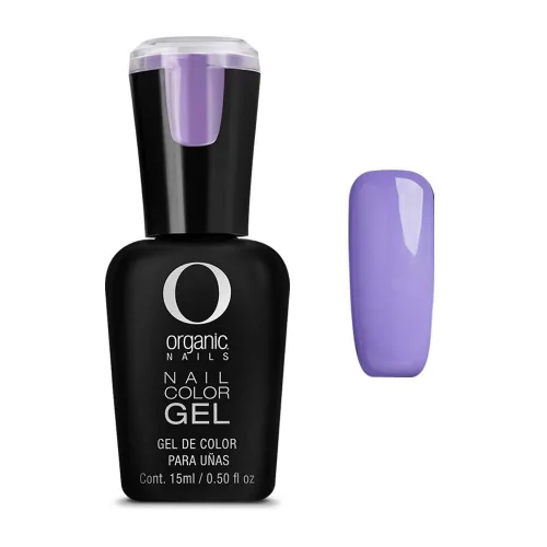 Vista 4 de Organic Nails Helado Gel de color 0.5 fl oz azul. morado, lila, menta, rosa Daisy